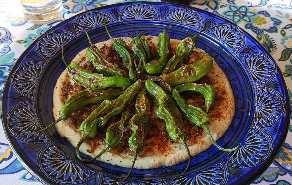 Moroccan Hummus with Peppers